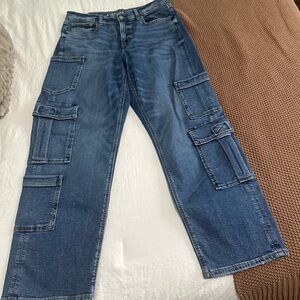 Blue Cargo Jeans